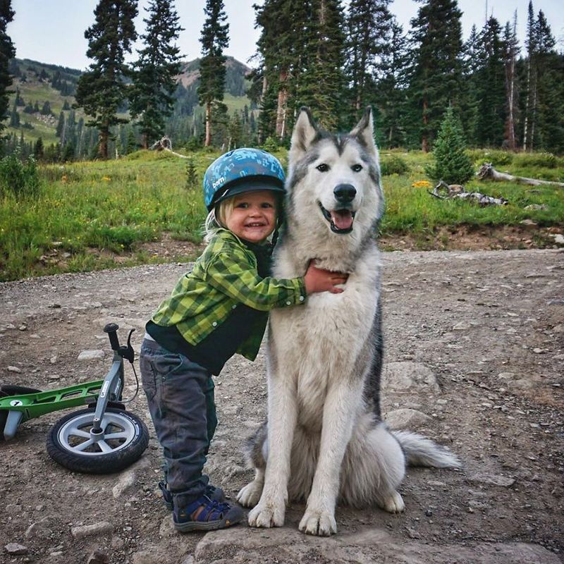 man takes dog on epic adventures