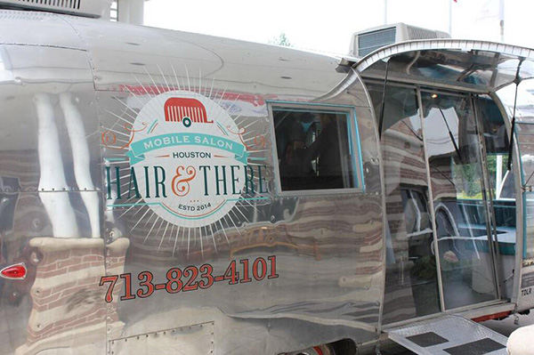 old camper turned into mobile salon