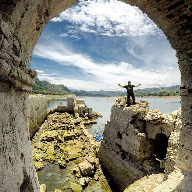 mexico old church emerges