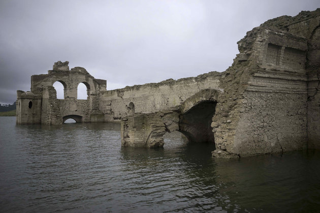 mexico old church emerges