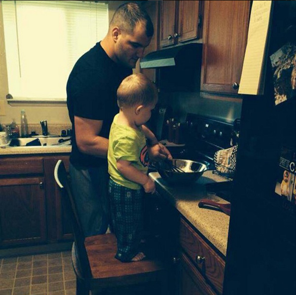 nothing manlier than being a good dad