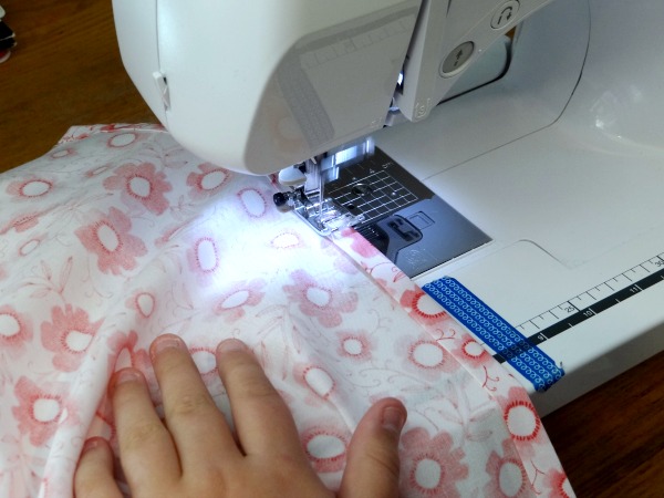 sew pillow cases together to make protable bed