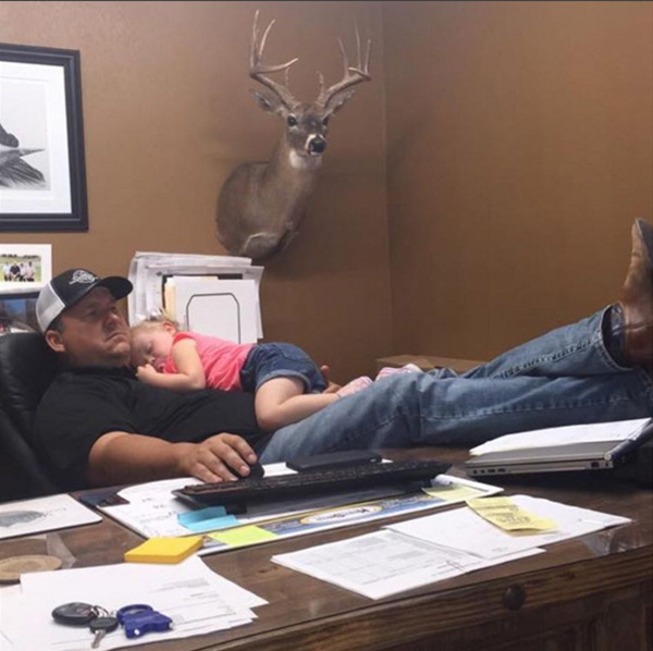 nothing manlier than being a good dad