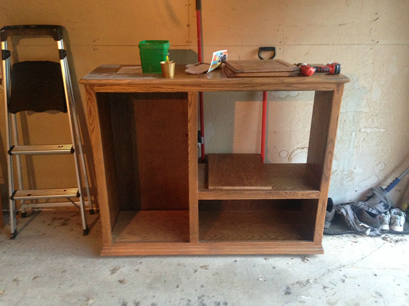old entertainment center toy kitchen