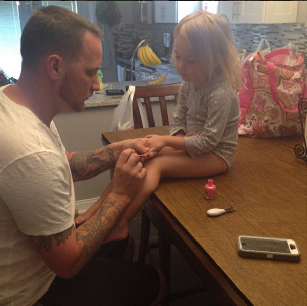 nothing manlier than being a good dad