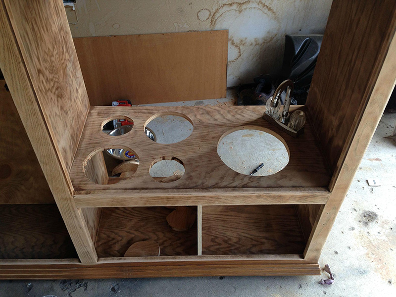 old entertainment center toy kitchen