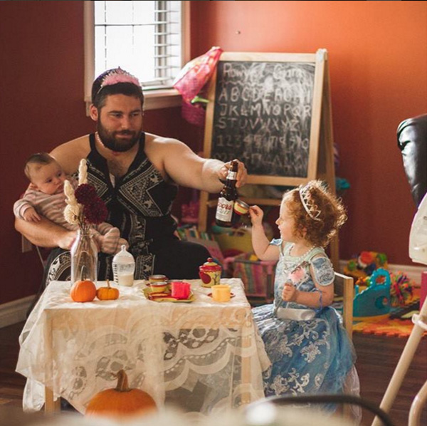 nothing manlier than being a good dad