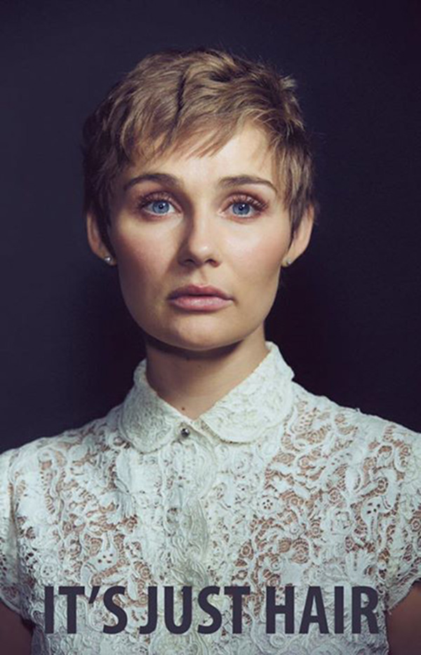 why clare bowen cut her hair off