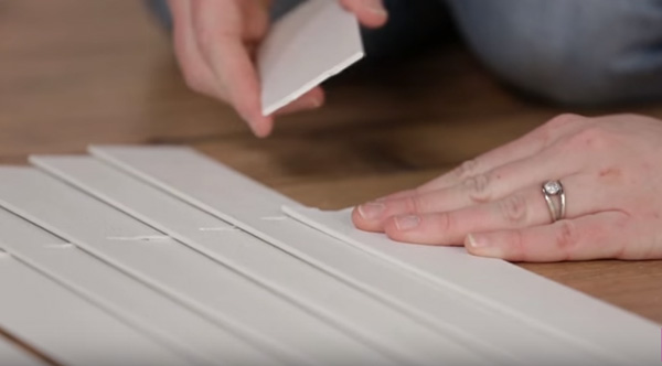 She Cuts Apart These Standard Window Blinds To Create Something Much