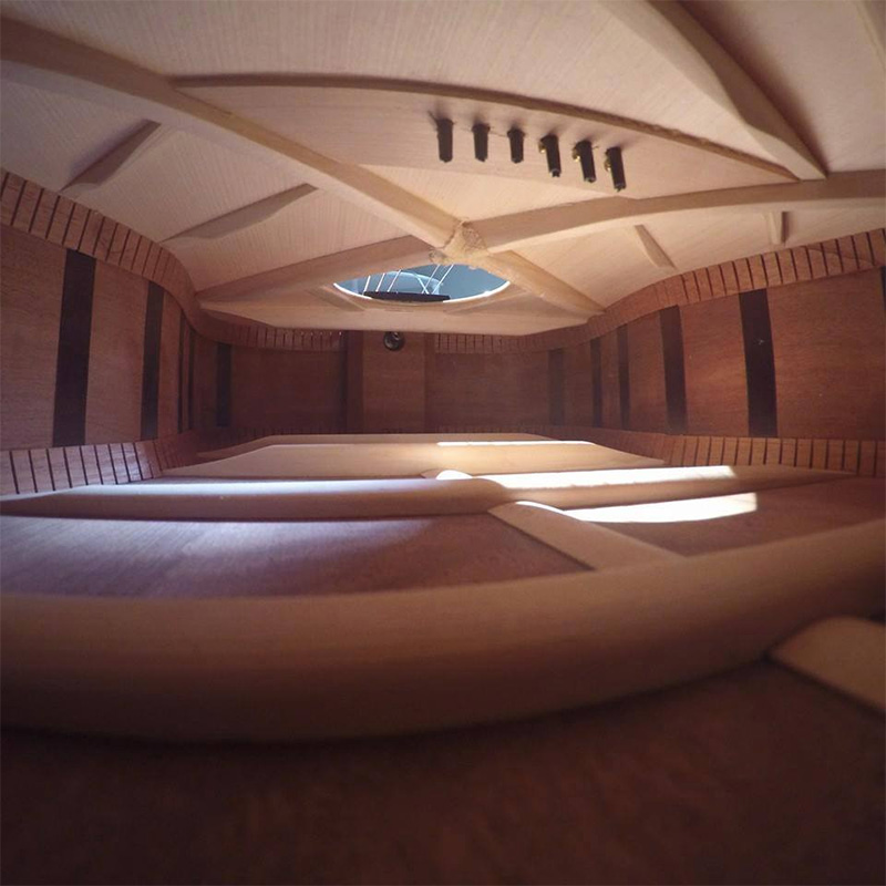 inside of guitar looks like a nice hall