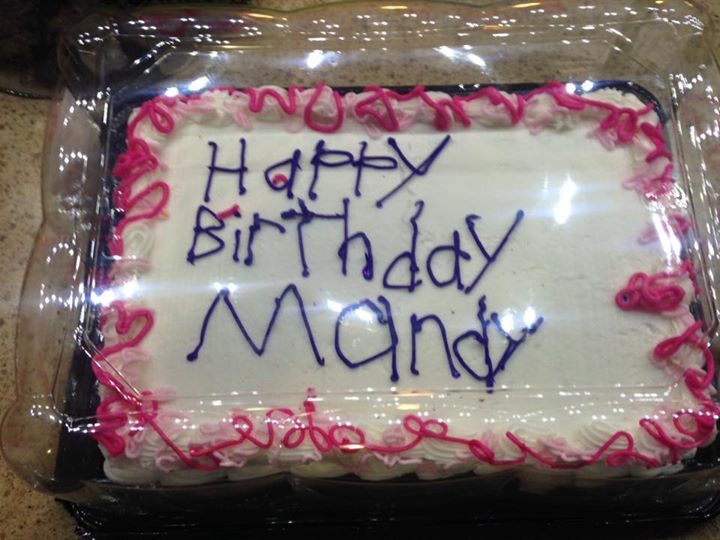 mom gets birthday cake from girl with autism