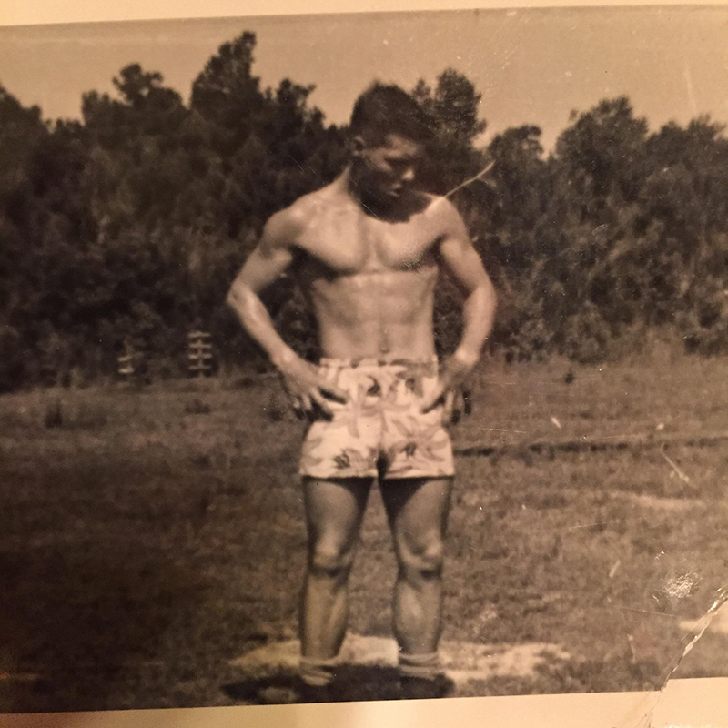 grandma sends grandson ripped picture of grandpa at his age