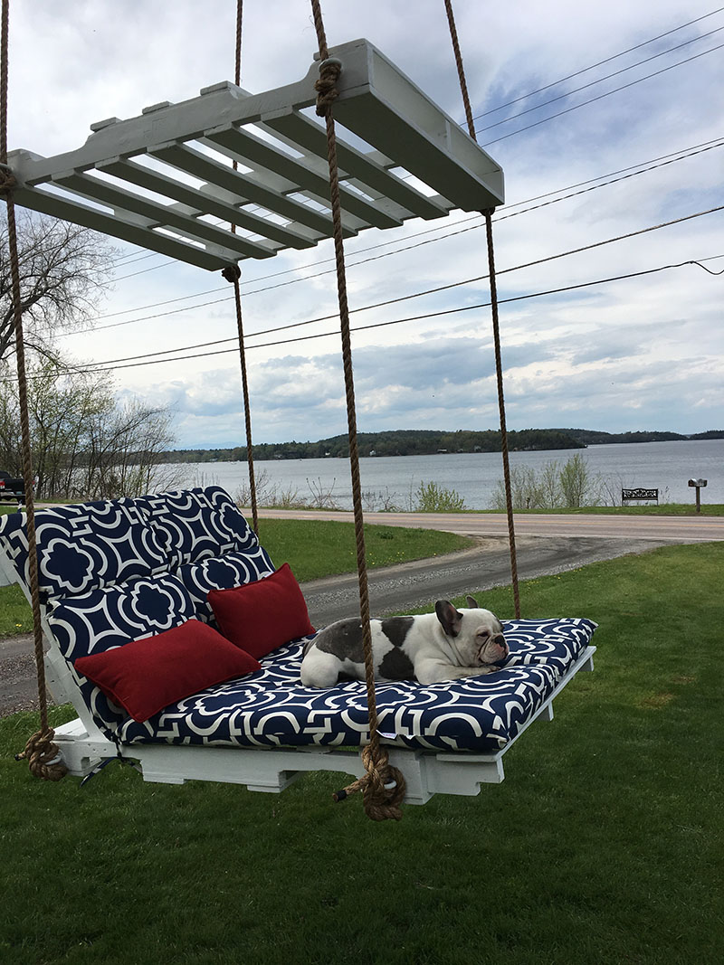 pallet tree swing DIY