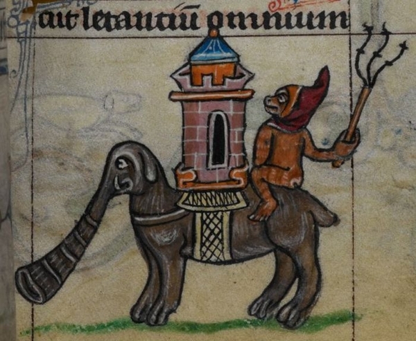 elephant drawings middle ages