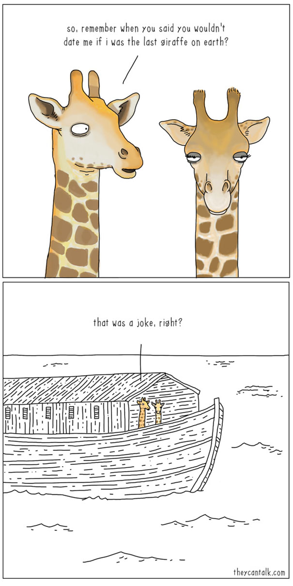 funny comics of animals talking