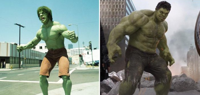 superheroes then and now