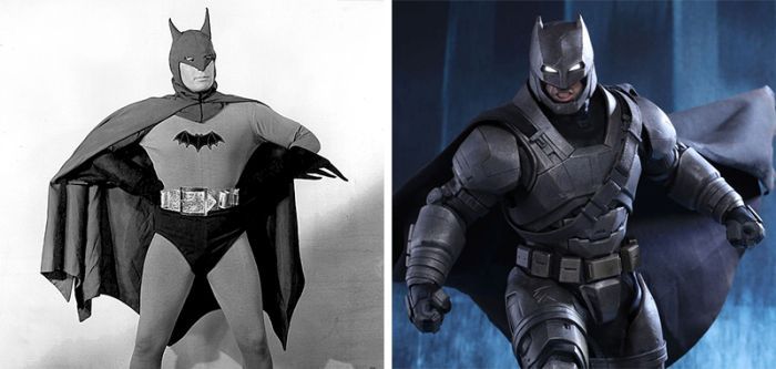 superheroes then and now