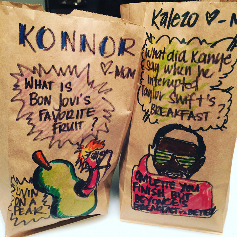 This Mom Sends Her 2 Boys To School Every Day With Hilarious Lunchbag Puns