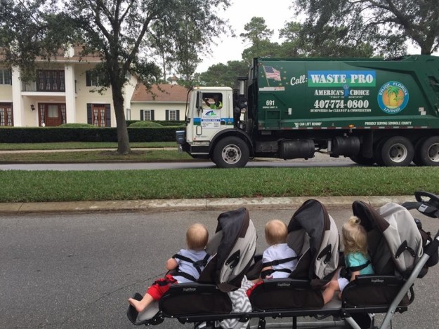 triplets friends with trash men