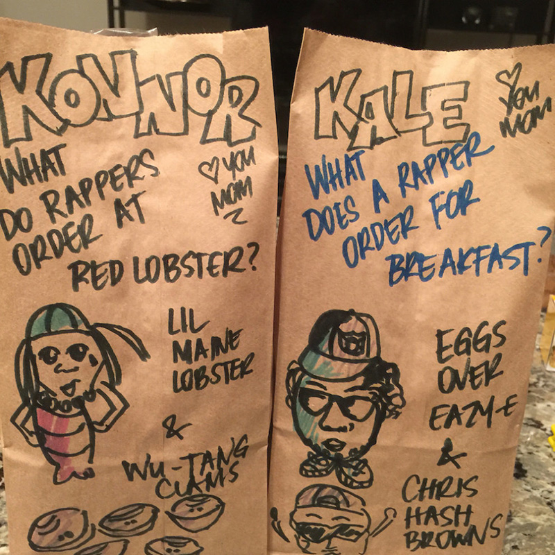 This Mom Sends Her 2 Boys To School Every Day With Hilarious Lunchbag Puns