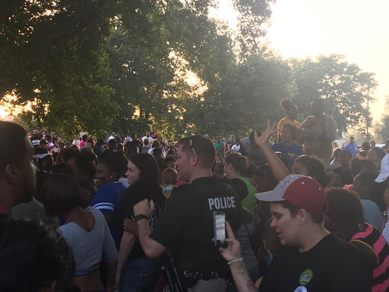 black lives matter cookout with cops