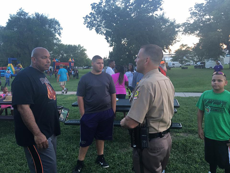 black lives matter cookout with cops