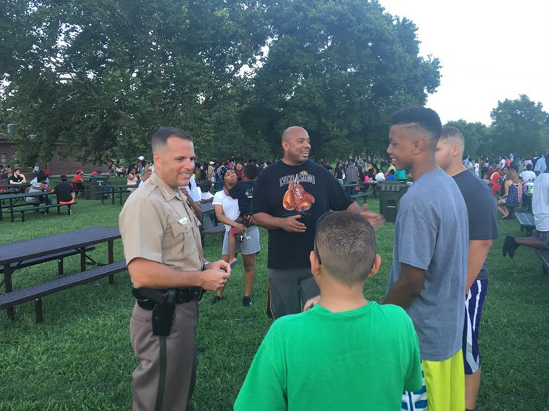 black lives matter cookout with cops