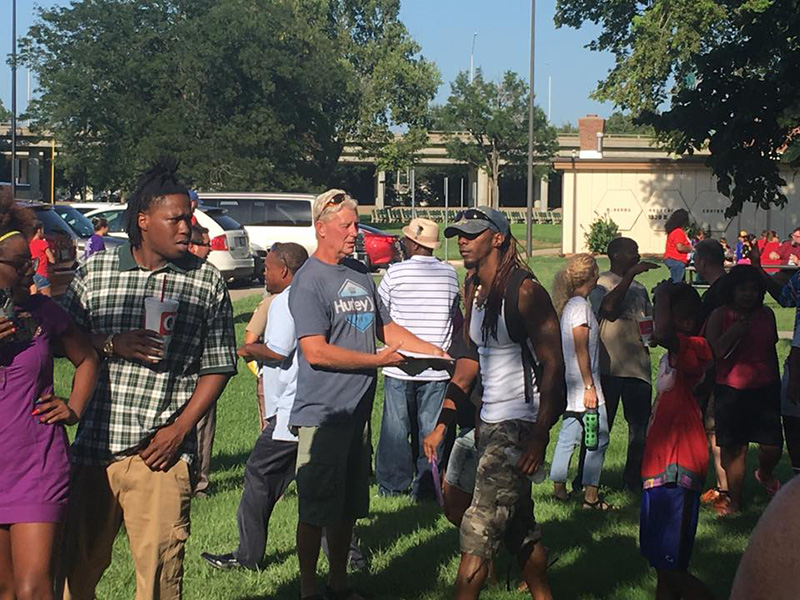 black lives matter cookout with cops