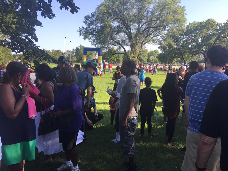 black lives matter cookout with cops