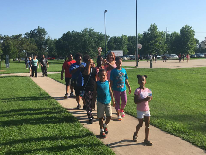 black lives matter cookout with cops