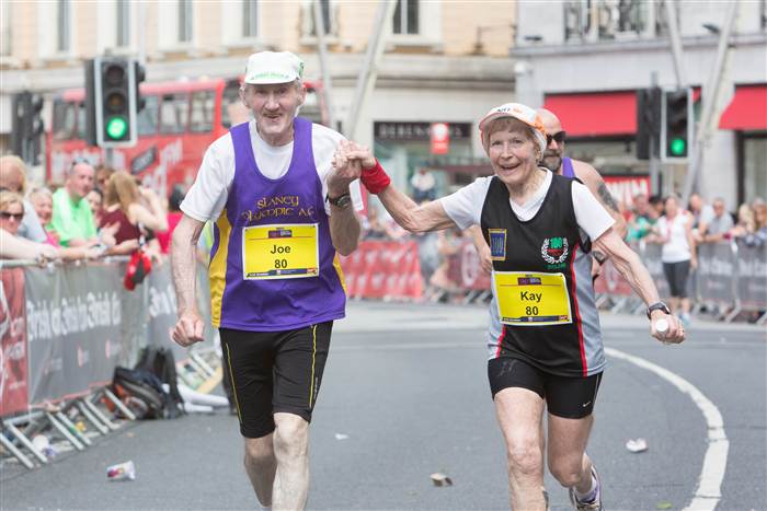 80 year old marathon couple