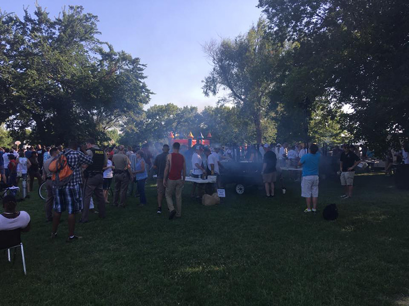 black lives matter cookout with cops