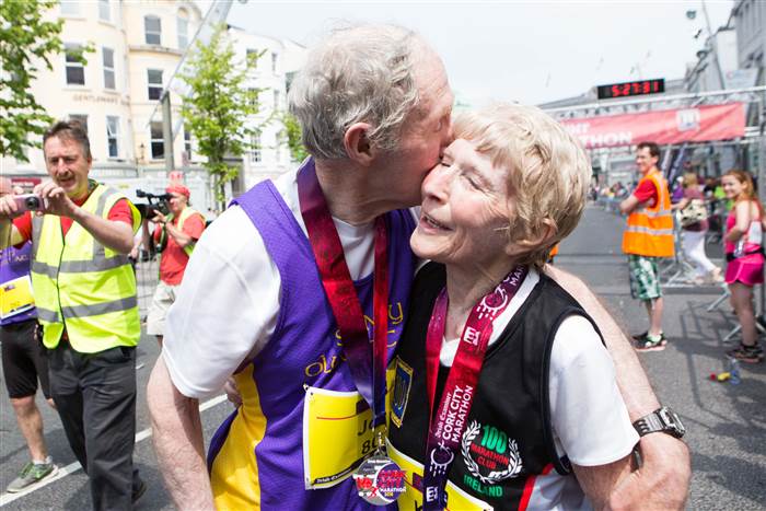80 year old marathon couple