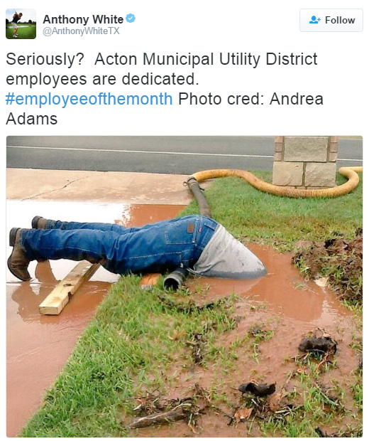 guy diving in mud worker