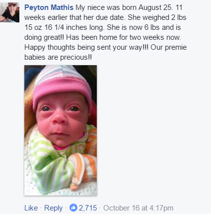 smiling happy preemie baby inspires