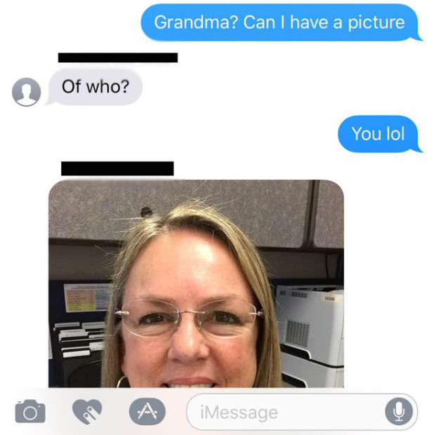 thanksgiving grandma and stranger text