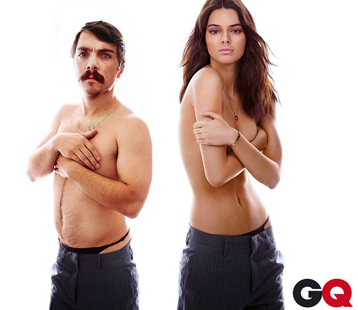 guy photoshops himself into Kendall Jenner photos