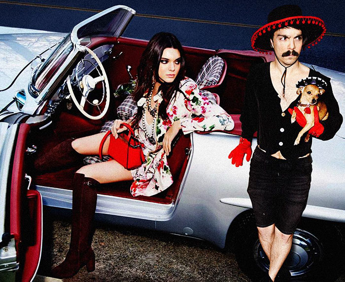 guy photoshops himself into Kendall Jenner photos