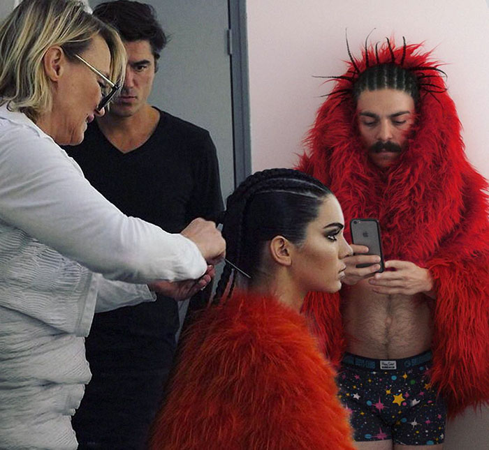 guy photoshops himself into Kendall Jenner photos