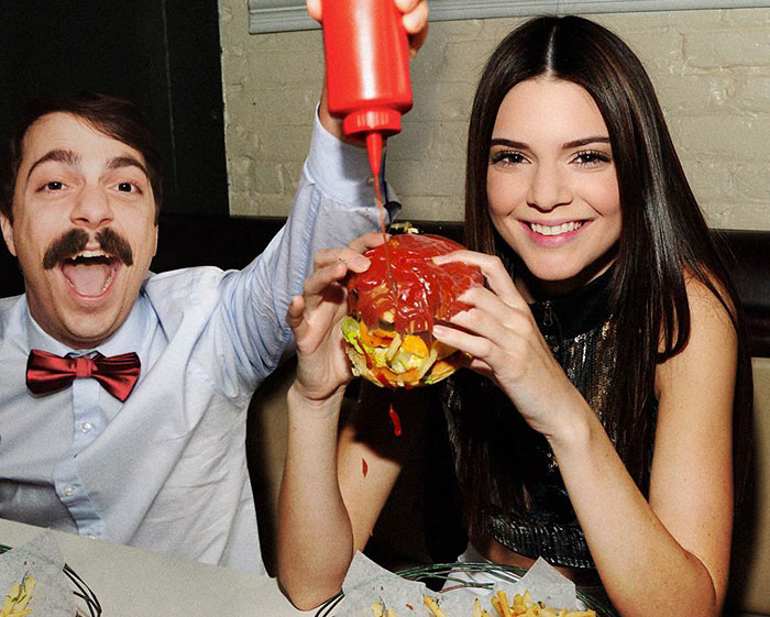 guy photoshops himself into Kendall Jenner photos