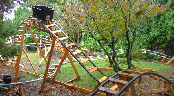 Retired Grandpa Uses Free Time To Build Backyard Roller Coasters