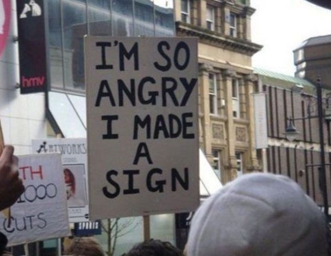 hilarious protest signs