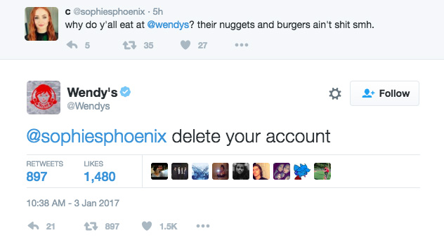 wendys twitter fight