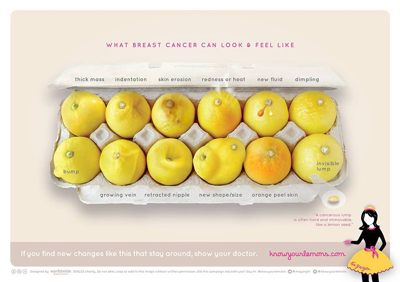 breast cancer lemons