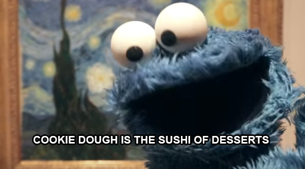cookie monster shower thoughts