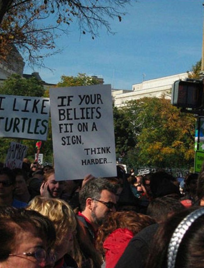 hilarious protest signs