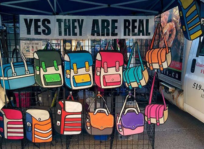 These Bags Will Make You Believe 2D Cartoons Exist In The Real World These Bags Will Make You Believe 2D Cartoons Exist In The Real World