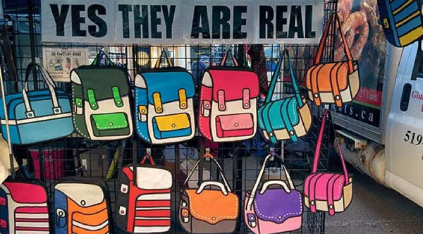 real cartoon looking bag