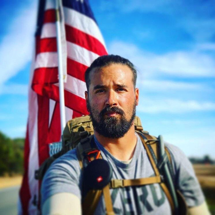 American hero walking 2200 miles Ernesto Rodriguez