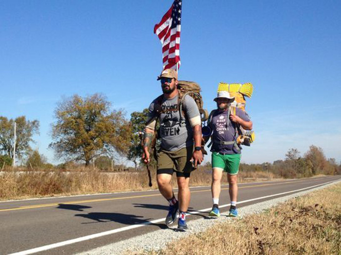 American hero walking 2200 miles Ernesto Rodriguez